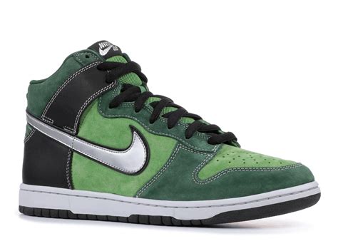 high dunks nike green